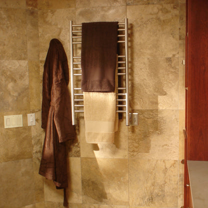 Amba Jeeves C Straight Towel Warmer for Bathrooms, Hardwired, 13 Bars, W 21" H 36"
