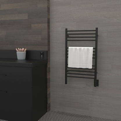 Amba Jeeves C Straight Towel Warmer for Bathrooms, Hardwired, 13 Bars, W 21" H 36"