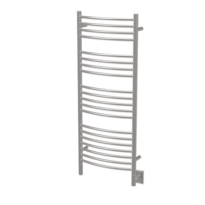 Amba Jeeves D Curved Large Towel Warmer, Hardwired, 20 Bars, W 21" H 53"