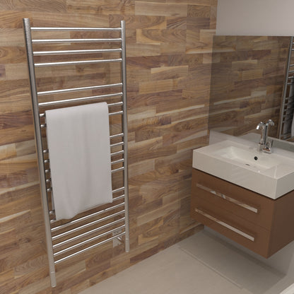 Amba Jeeves D Straight Large Towel Warmer, Hardwired, 20 Bars, W 21" H 53"