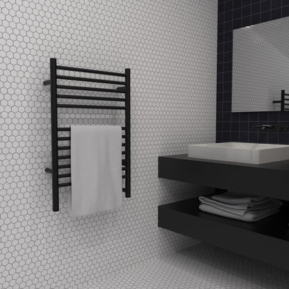 Amba Jeeves E Straight Towel Warmer Rack, Hardwired, 12 Bars, W 21" H 31"