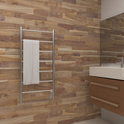 Amba Jeeves F Straight Towel Warmer Rack, Hardwired, 7 Bars, W 21" H 41"