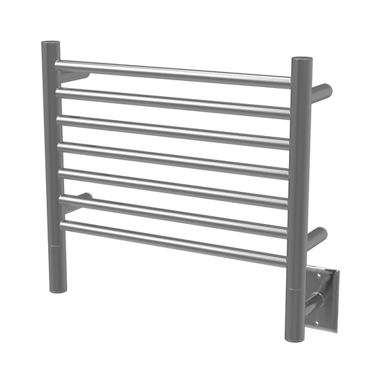 Amba Jeeves H Straight Wall Mounted Towel Warmer Rack, 7 Bars, Hardwired, 21" W x 18" H
