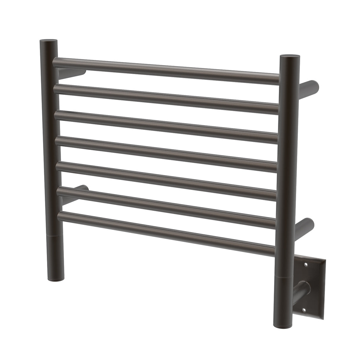 Amba Jeeves H Straight Wall Mounted Towel Warmer Rack, 7 Bars, Hardwired, 21" W x 18" H