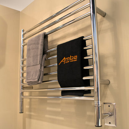 Amba Jeeves K Straight Towel Warmer Rack, Hardwired, 10 Bars, W 30" H 27"