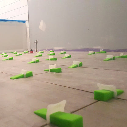 LevTec Tile Leveling System Wedges 500 Pack for Perfect Shower & Bath Remodeling