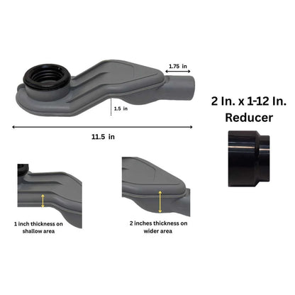 SereneDrains Satin Gold Linear Drains with Horizontal Side Outlet Discharge