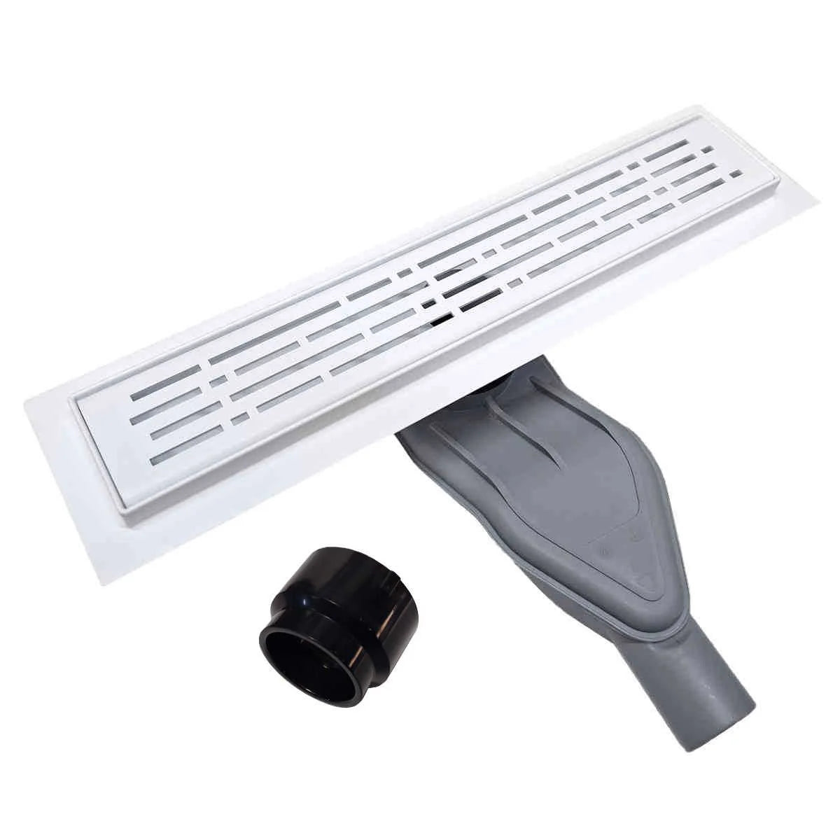 SereneDrains Satin Gold Linear Drains with Horizontal Side Outlet Discharge
