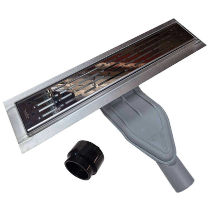 SereneDrains Satin Gold Linear Drains with Horizontal Side Outlet Discharge