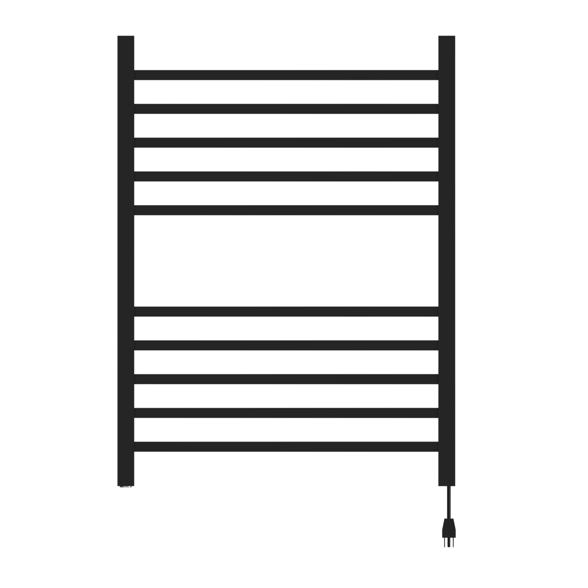 Amba Radiant Square 10 Bar Towel Warmer - Plug-in or Hardwiring
