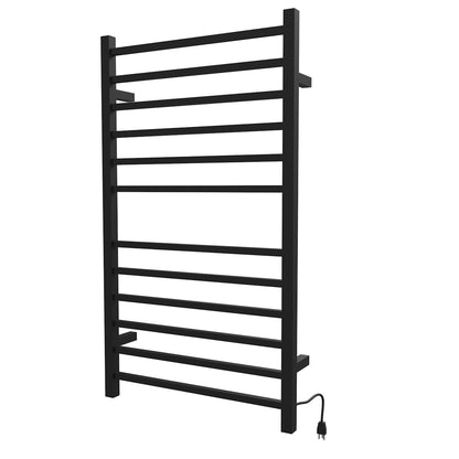 Amba Radiant Wall Mounted Towel Warmer, 12 Square Bars Towel Warmer