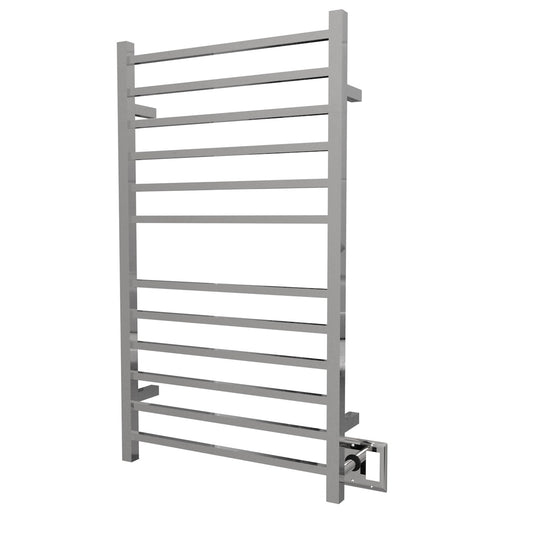 Amba Radiant Wall Mounted Towel Warmer, 12 Square Bars Towel Warmer
