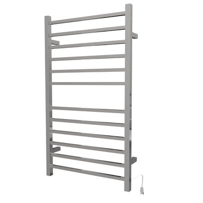 Amba Radiant Wall Mounted Towel Warmer, 12 Square Bars Towel Warmer