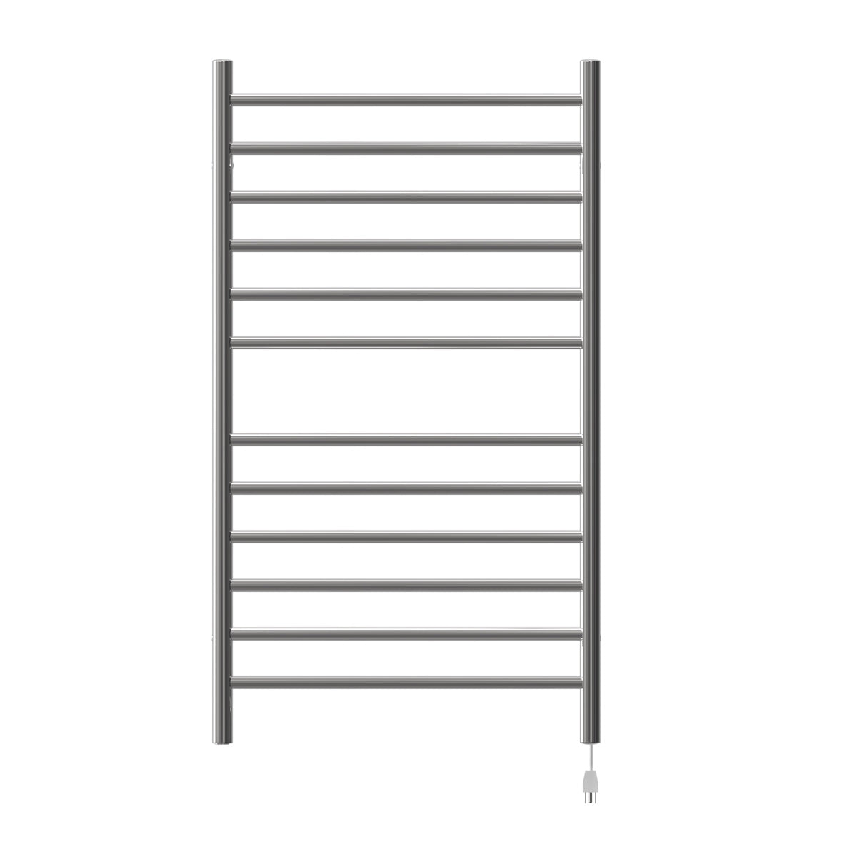 Amba Radiant Wall mounted Towel Warmer, Large Straight 12 Bar Towel Warmer