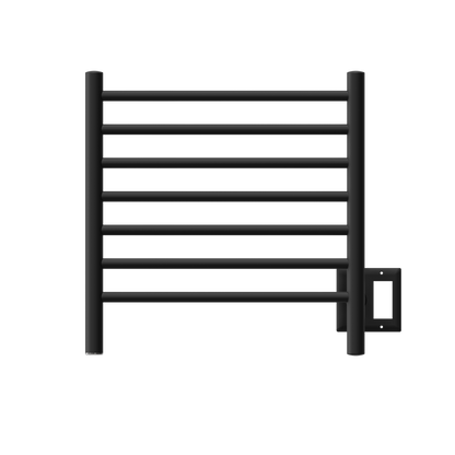 Amba Radiant Small 7 Bar Towel Warmer for Small Showers RWHS - Black