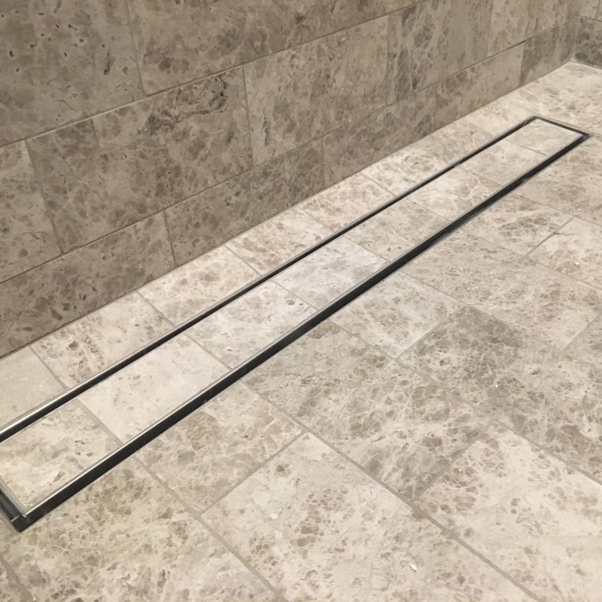 90 Inch Tile-In Linear Shower Drain for Curbless Showers, Durable Stainless Steel – SereneDrains