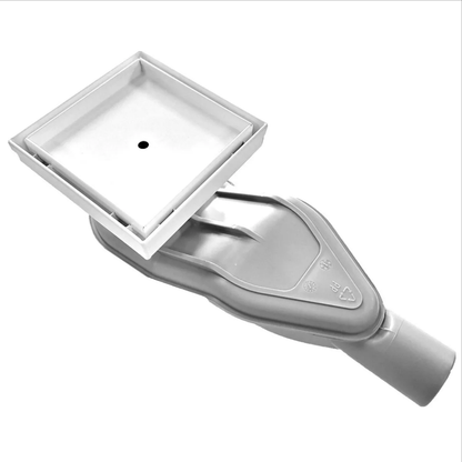 Side Outlet Horizontal Discharge Adapter & Tile Insert Square Drain Kit
