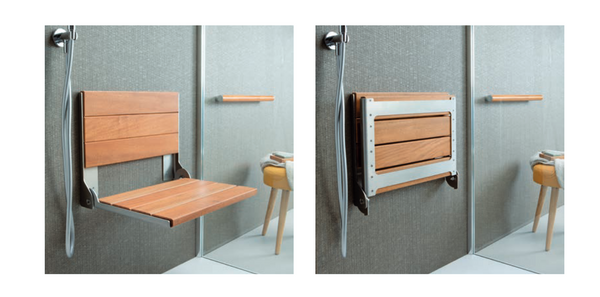 Shower Seat, Folding Shower Seat with Backrest, Ponte Giulio G56UHS13