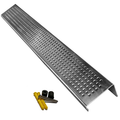 brushed nickel shower shelf for shampoo soap wall mounted