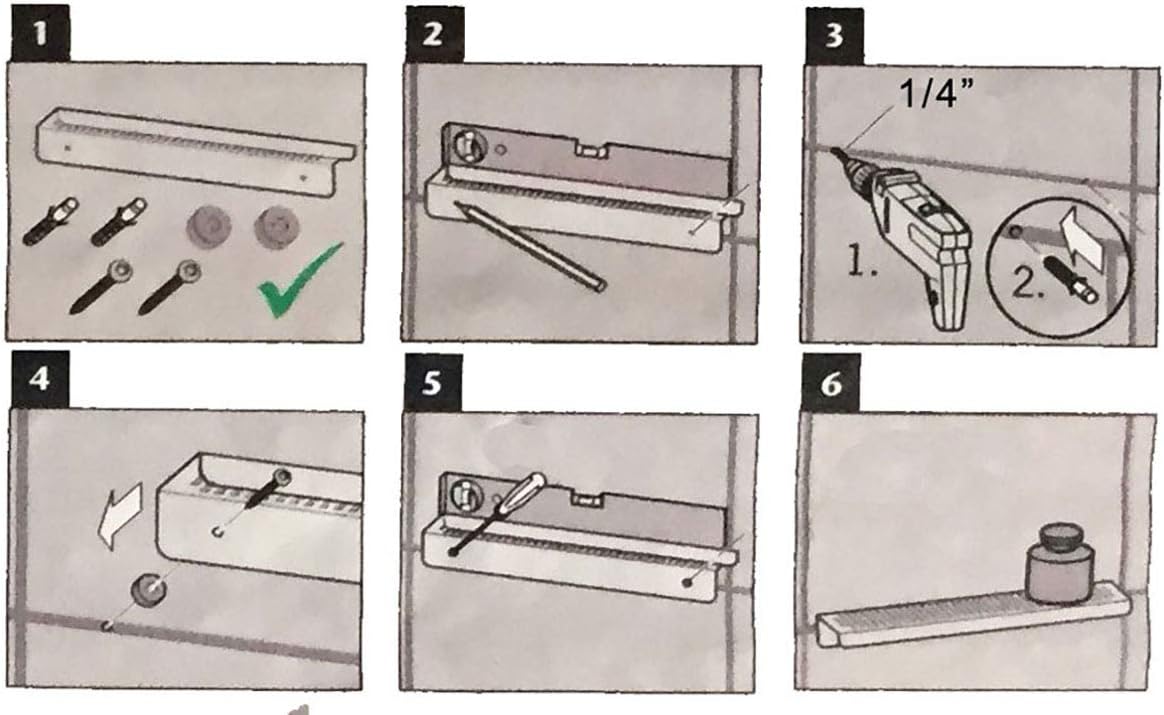 brushed stainless steel shower shelf rust proof bathroom organizer