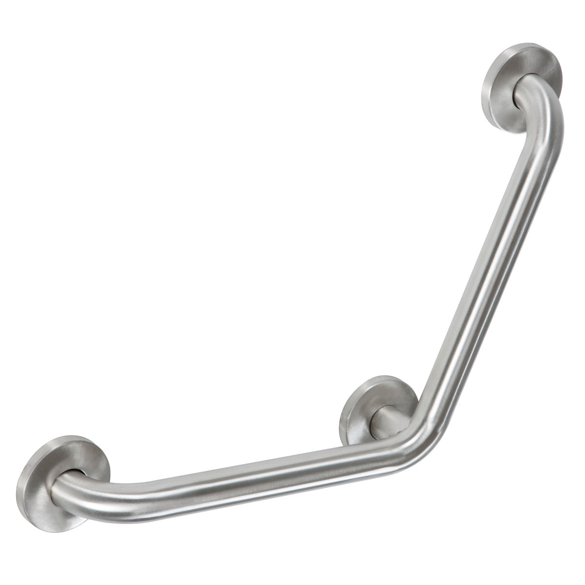 110 Degree Grab Bar, Stainless Steel, ADA Compliant, Brushed Finish, 12" x 12"
