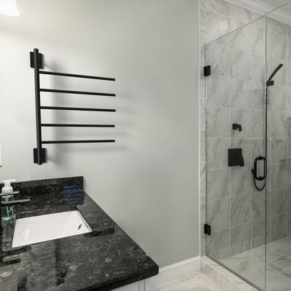 Amba SB5 Swivel Towel Warmer, 5 Bars, Hardwired/Plug-in Combo, Rotating Towel Rack