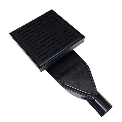 SereneDrains Vertical-to-Horizontal Shower Drain Outlet Side Discharge Adapter, Thick ABS Plastic