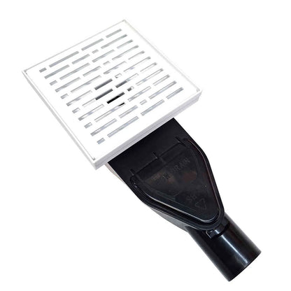 SereneDrains Vertical-to-Horizontal Shower Drain Outlet Side Discharge Adapter, Thick ABS Plastic