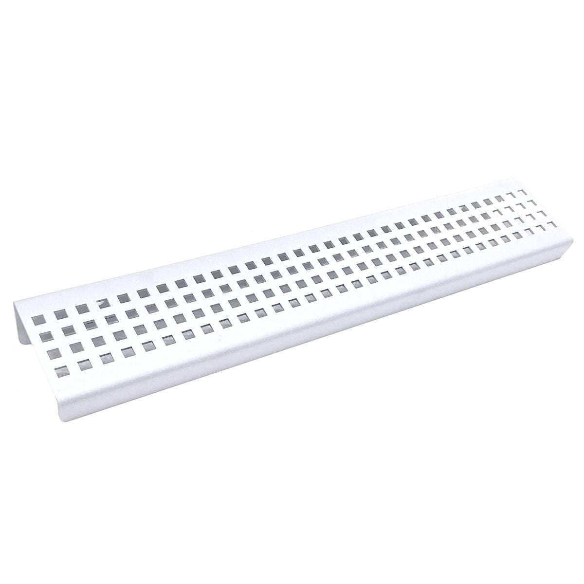 White Wall-Mounted Shower Shelf, Stainless Steel, Matte White Finish by SereneDrains