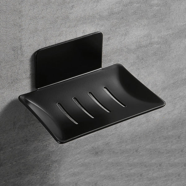 Wall Mounted Black Soap Dish, Thickened Stainless Steel Luxury Soap Dishes