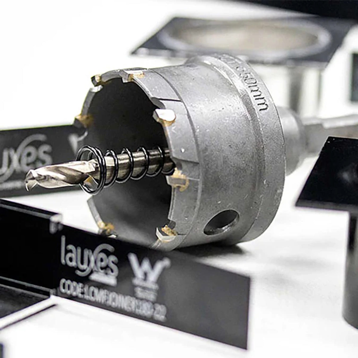 Carbide Tip Hole Saws for Lauxes Grates Custom Linear Drains