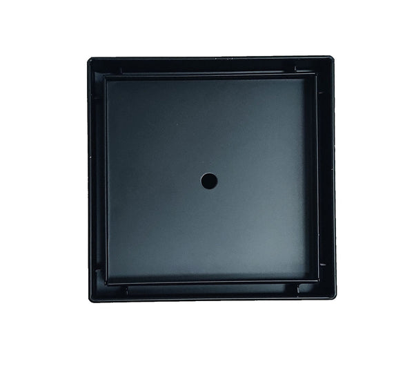 Matte Black Tile Insert Square Shower Drain 5 Inch, SereneDrains