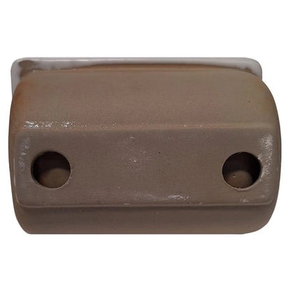 SereneDrains Porcelain Recessed Soap Dish for Shower, Wall-Mount White Glossy 6x4 Soap Holder