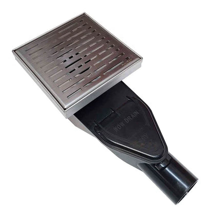 SereneDrains Vertical-to-Horizontal Shower Drain Outlet Side Discharge Adapter, Thick ABS Plastic