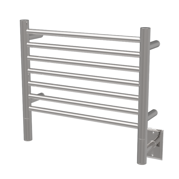Brushed Towel Warmer, Amba Jeeves H Straight, Hardwired, 7 Bars, W 21" H 18"