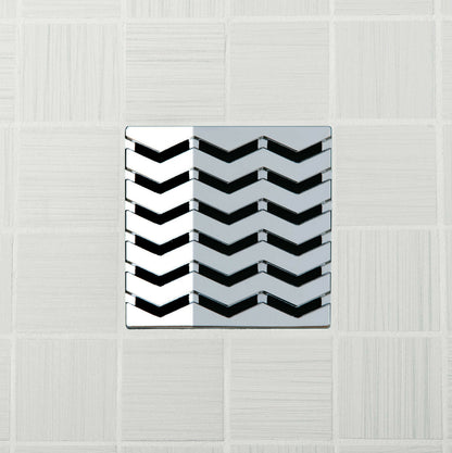 Ebbe E4816 Trend Polished Chrome Square Shower Drain And Rough-in Adapter Kit