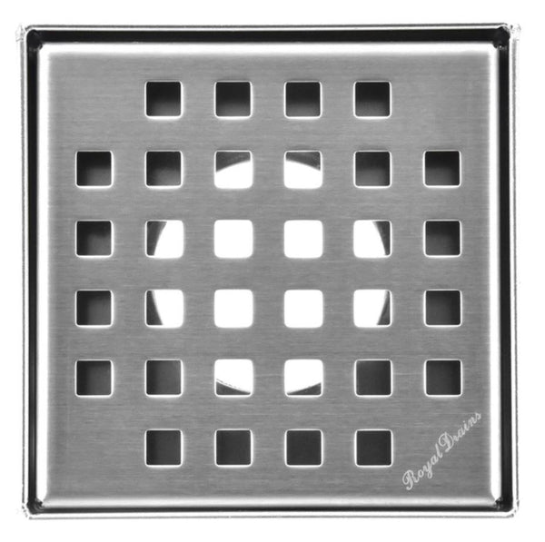 4 Inch Square Shower Drains Square Design by SereneDrains