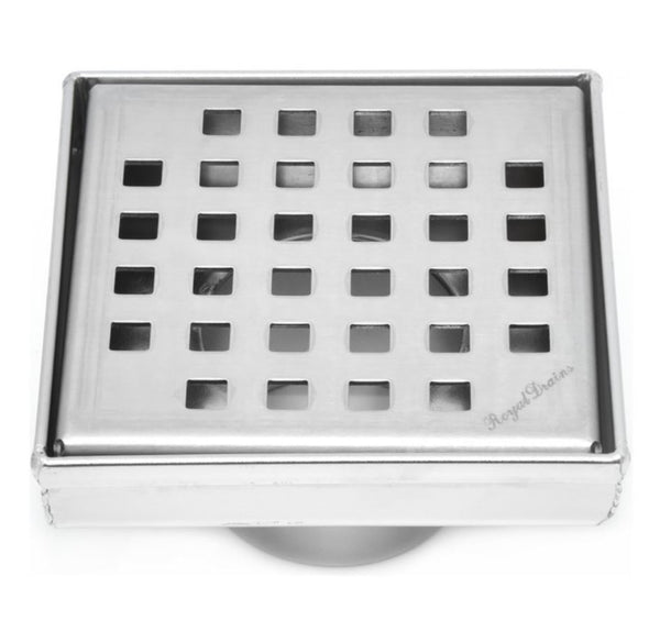 4 Inch Square Shower Drains Square Design by SereneDrains