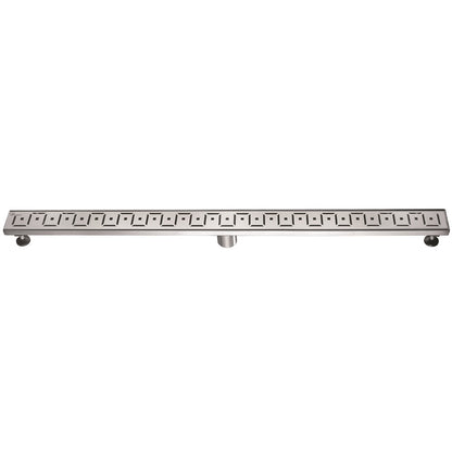 12 Inch Linear Drain with Adjustable Leveling Feet, Dawn USA Congo-Chambeshi River Series