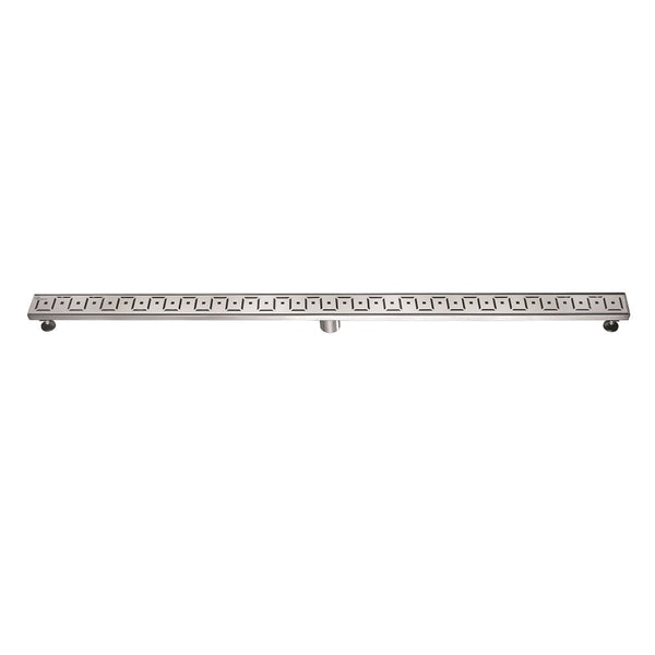 Dawn® 47 Inch Linear Shower Drain, Congo-Chambeshi River Series, Polished Satin Finish