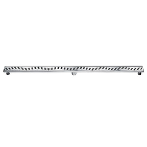 Dawn® 59 Inch Linear Shower Drain, Ganges River Series, Polished Satin Finish