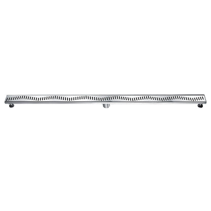 Dawn® 47 Inch Linear Shower Drain, Ganges River Series, Polished Satin Finish