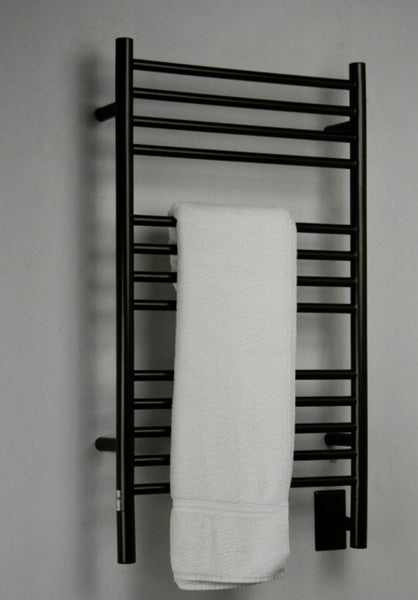 Oil Rubbed Bronze Towel Warmer, Amba Jeeves C Straight, Hardwired, 13 Bars, W 21" H 36"
