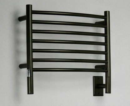 Amba Jeeves H Curved Oil Rubbed Bronze Towel Warmer, 7 Bars, Hardwired, 21" W x 18" H