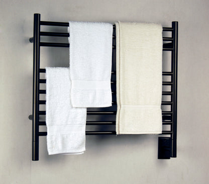 Amba Jeeves K Straight Oil-Rubbed Bronze Towel Warmer, Hardwired, 10 Bars, W 30" H 27"