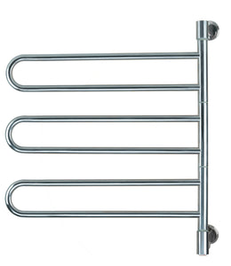 Brushed Towel Warmer, Amba Swivel Jack Model B003, 6 Bars Towel Warmer