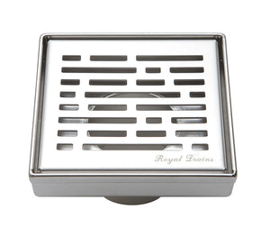 4 Inch Square Shower Drains Broken Lane Design by SereneDrains