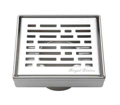 4 Inch Square Shower Drains Broken Lane Design by SereneDrains