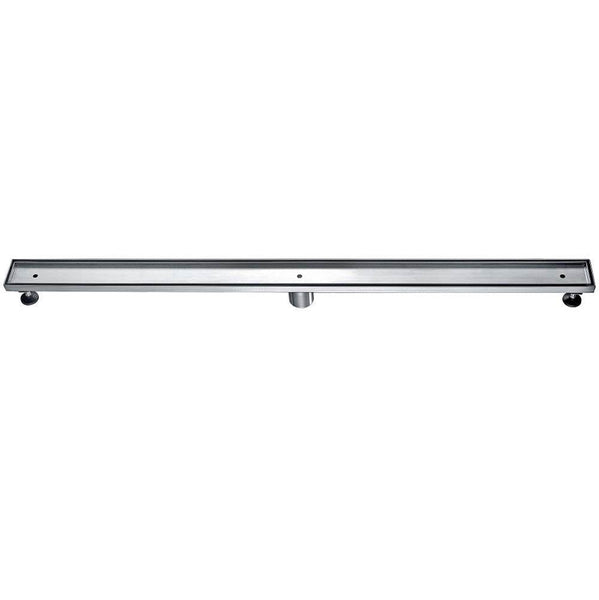 Dawn 47 Inch Tile Insert Linear Shower Drain Colorado River Series, Polished Satin Finish