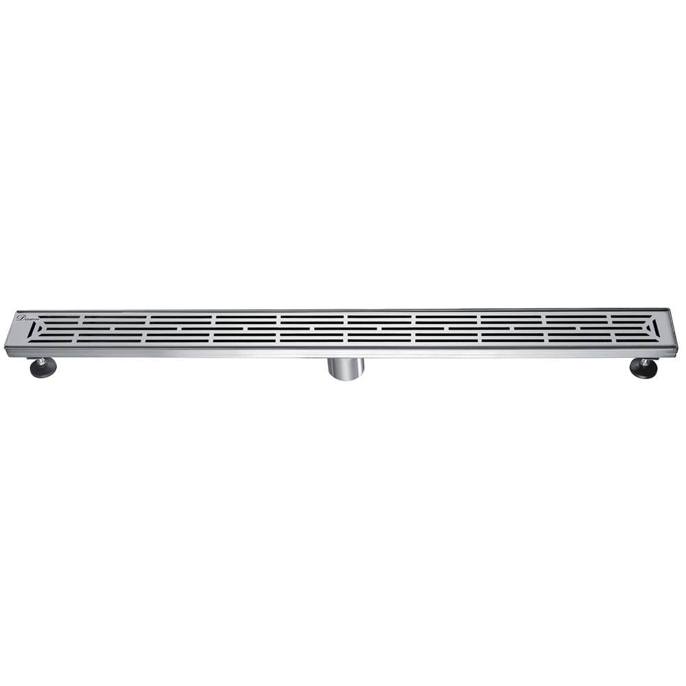 Dawn® 59 Inch Linear Shower Drain, Irtysh River Series, Polished Satin Finish
